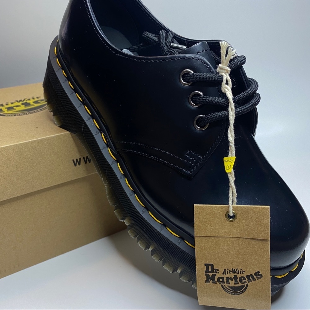 Dr. Martens Holly Buttero Platform Oxfords Black - Picture 5 of 6